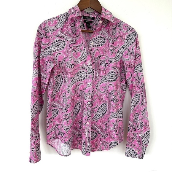 Ralph Lauren button down shirt with long  sleeves in ๐ฏ cotton, non-iron - Picture 1 of 9